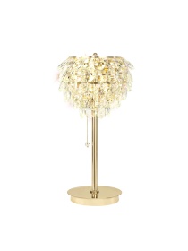Coniston French Gold Crystal Table Lamps Diyas Designer Table Lamps